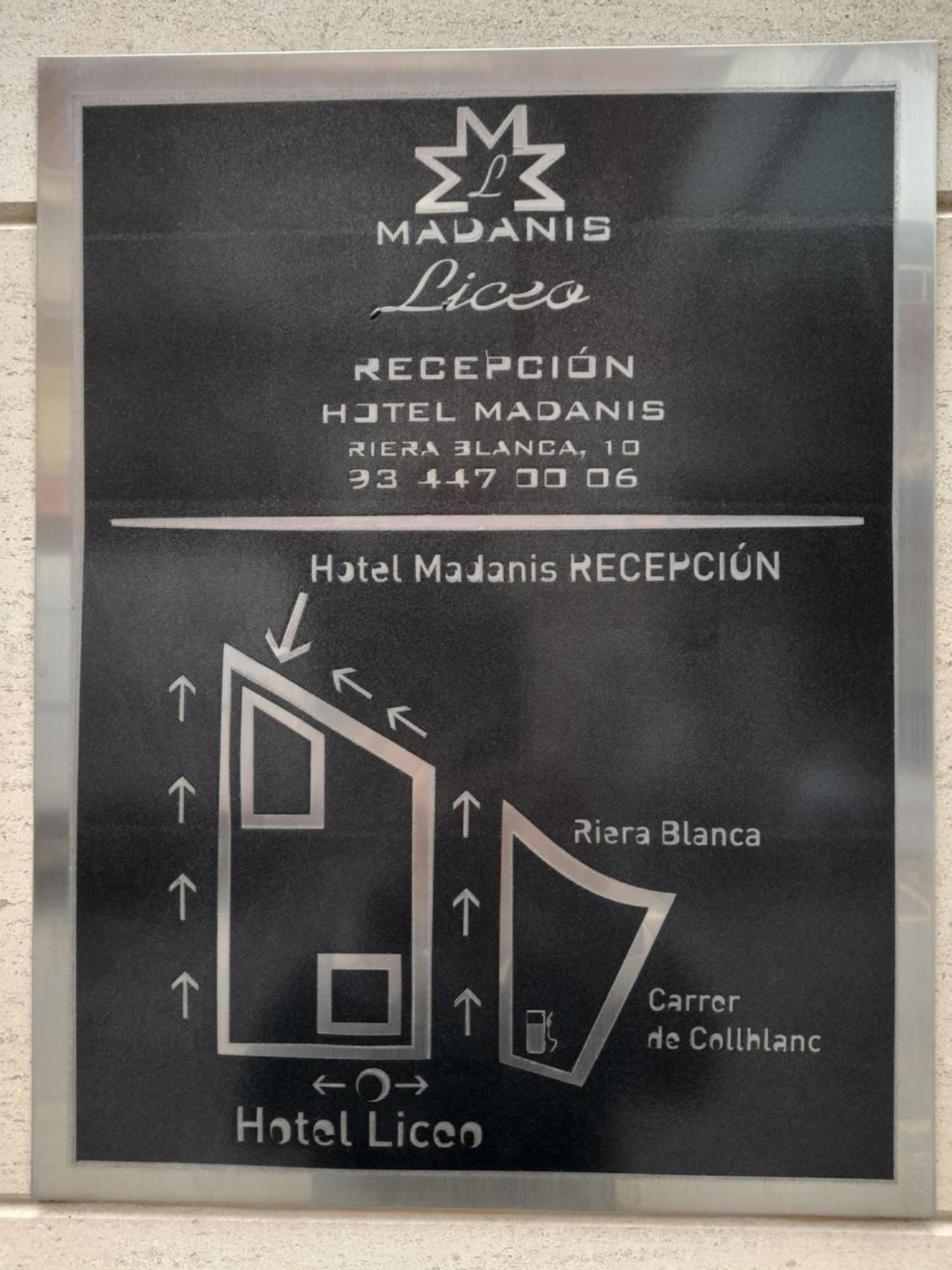 הוספיטלט דה יוברגאט Hotel Madanis Liceo מראה חיצוני תמונה